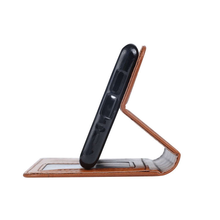 For Huawei P40 Knead Skin Texture Horizontal Flip Leather Case , with Photo Frame & Holder & Card...