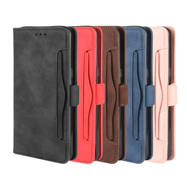 For LG V60 ThinQ 5G Wallet Style Skin Feel Calf Pattern Leather Case with Separate Card Slot(B...