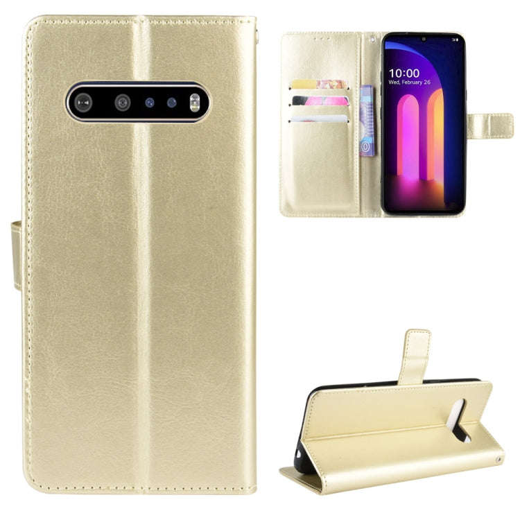 For LG V60 ThinQ 5G Retro Crazy Horse Texture Horizontal Flip Leather Case , with Holder & Card S...