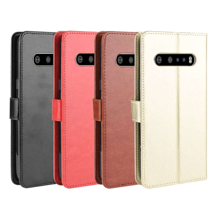 For LG V60 ThinQ 5G Retro Crazy Horse Texture Horizontal Flip Leather Case , with Holder & Card S...