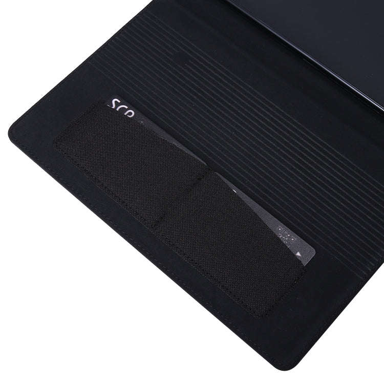 For Huawei Matepad Pro 10.8 Fabric + TPU Flat Protective case With Name Card Clip(Black)
