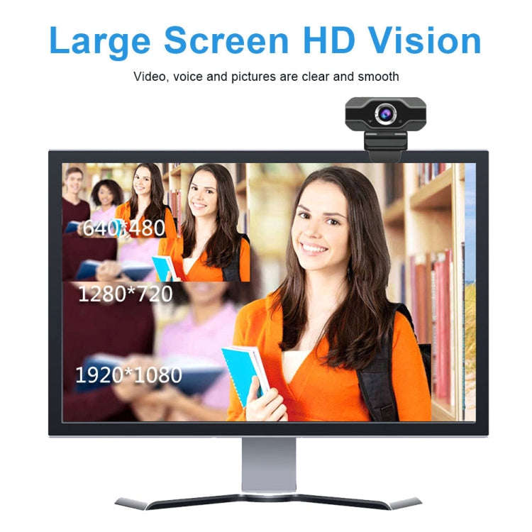 HD 1080P Webcam Built-in Microphone Smart Web Camera USB Streaming Beauty Live Camera for Compute...