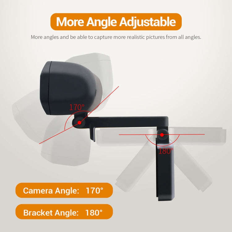 HD 1080P Webcam Built-in Microphone Smart Web Camera USB Streaming Beauty Live Camera for Compute...