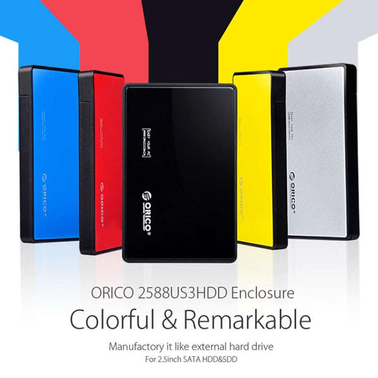 ORICO 2588US3-V1 2.5 inch USB3.0 Hard Drive Enclosure(Black)