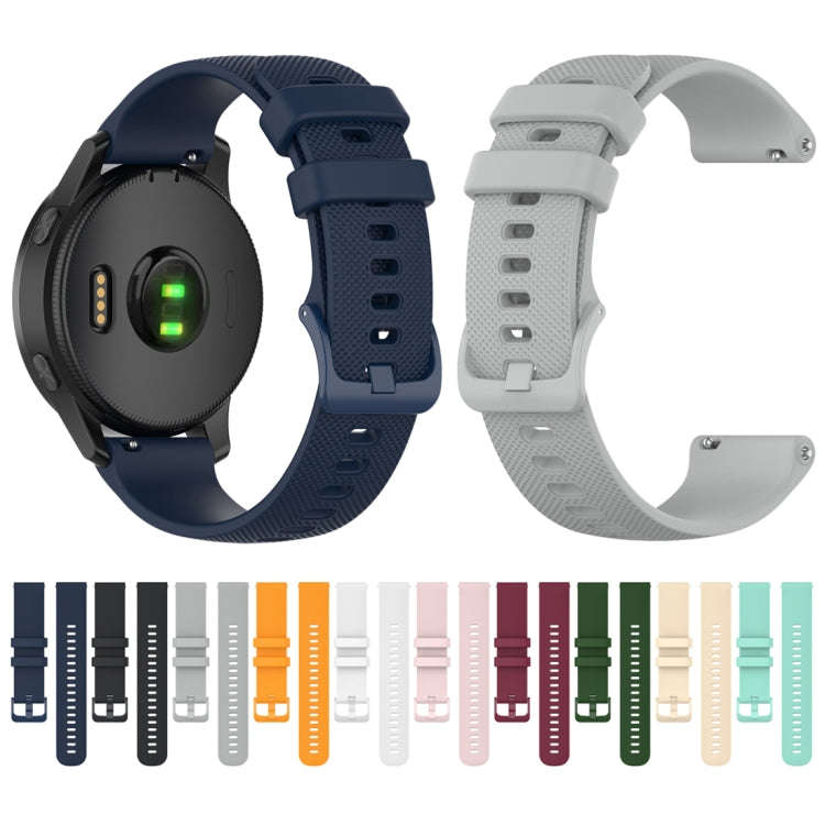 20mm Silicone Watch Band For Huami Amazfit GTS / Samsung Galaxy Watch Active 2 / Gear Sport(Gray)