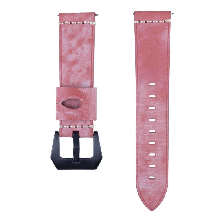 22mm Leather Watch Band For Huawei Watch GT2e / GT2 46mm(Red)
