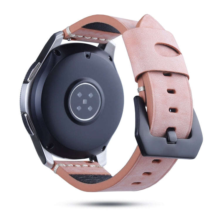 22mm Leather Watch Band For Huawei Watch GT2e / GT2 46mm(Orange)