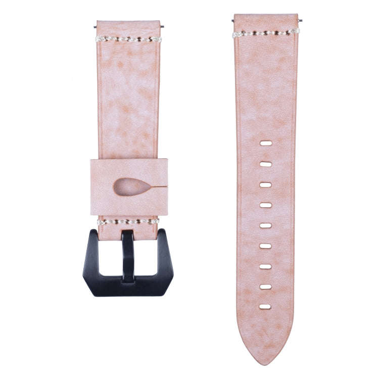 22mm Leather Watch Band For Huawei Watch GT2e / GT2 46mm(Orange)