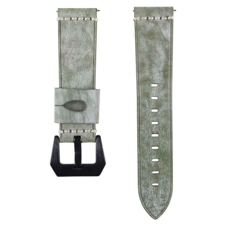 22mm Leather Watch Band For Huawei Watch GT2e / GT2 46mm(Green)