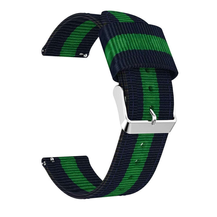 22mm For Huawei Watch GT2e GT2 46mm Nylon single ring strap(Dark Blue Green)