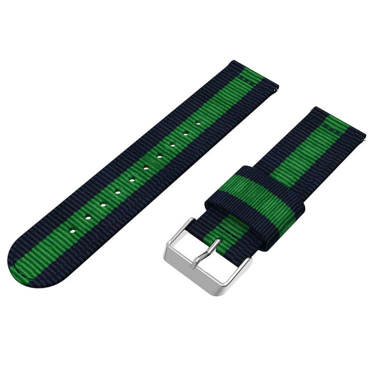 22mm For Huawei Watch GT2e GT2 46mm Nylon single ring strap(Dark Blue Green)