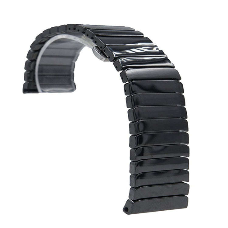 22mm For Huawei Watch GT2e GT2 46mm Ceramic Watch Band(Black)