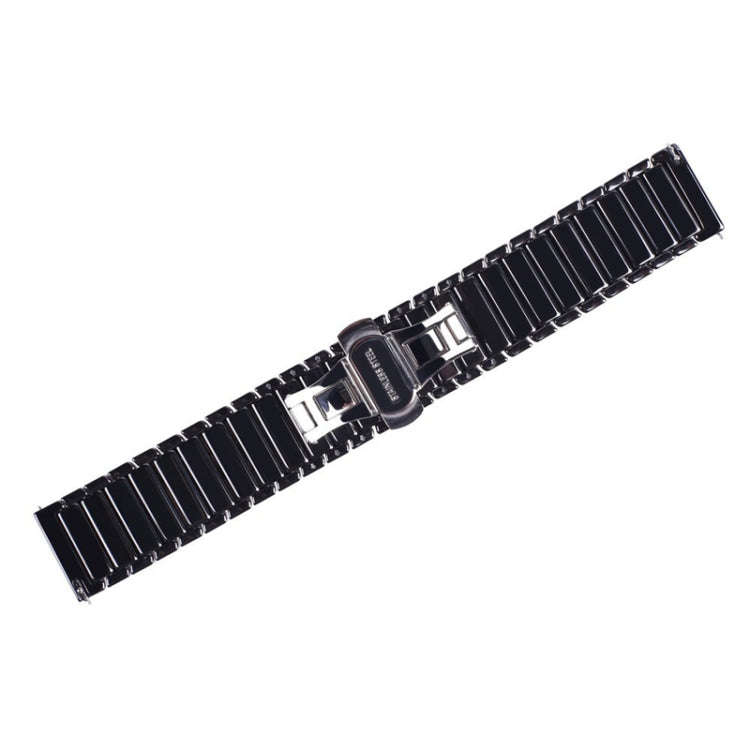 22mm For Huawei Watch GT2e GT2 46mm Ceramic Watch Band(Black)