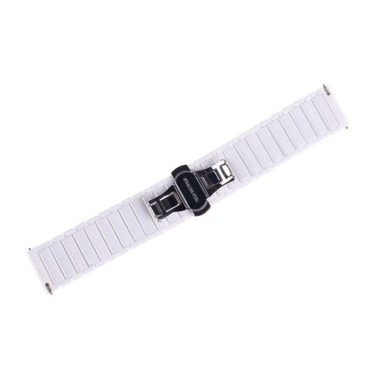 22mm For Huawei Watch GT2e GT2 46mm Ceramic Watch Band(White)
