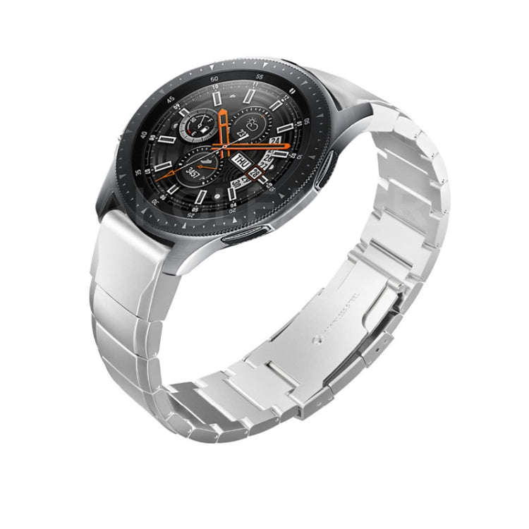 For Huawei Watch GT2e GT2 46mm 22mm Turtle Back Buckle Stainless Steel Watch Band(Silver)