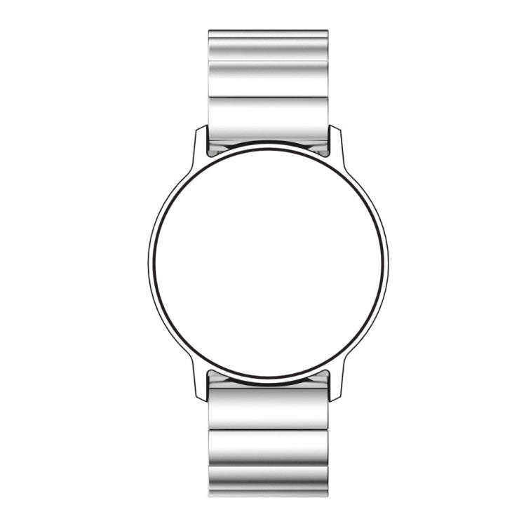 22mm For Huawei Watch GT2e GT2 46mm A Flat Buckle Stainless Steel Watch Band (Silver)