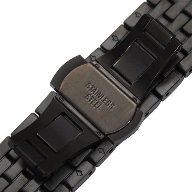 22mm For Huawei Watch GT2e GT2 46mm Aluminum alloy Masonry strap(Black)