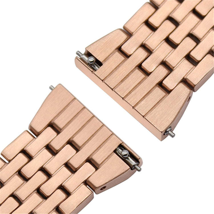 22mm For Huawei Watch GT2e GT2 46mm Aluminum alloy Masonry strap(Rose gold)