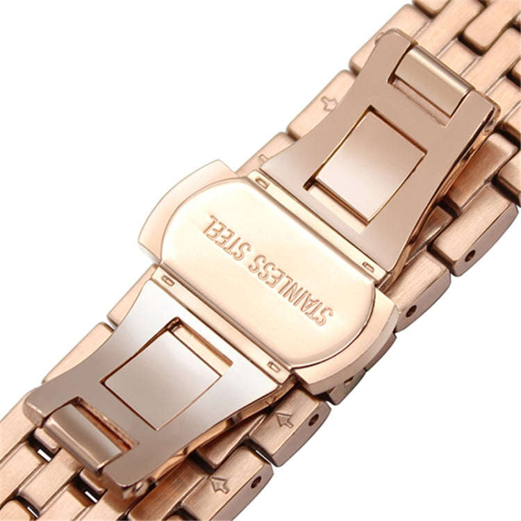 22mm For Huawei Watch GT2e GT2 46mm Aluminum alloy Masonry strap(Rose gold)