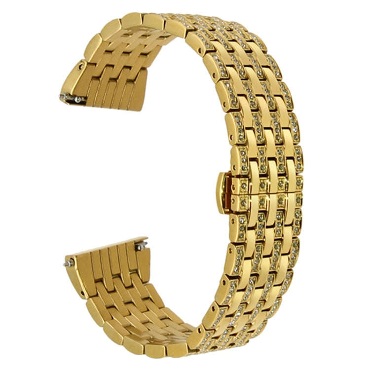 22mm For Huawei Watch GT2e GT2 46mm Aluminum alloy Masonry strap(Golden)