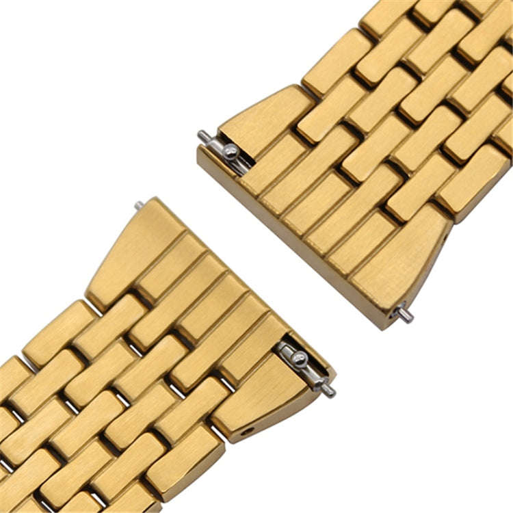 22mm For Huawei Watch GT2e GT2 46mm Aluminum alloy Masonry strap(Golden)