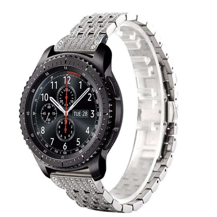 22mm For Huawei Watch GT2e GT2 46mm Aluminum alloy Masonry strap(Silver)