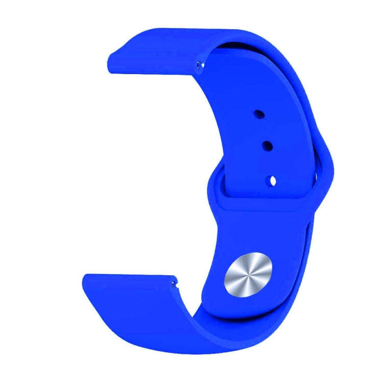 22mm For Huawei Watch GT2e GT2 46mm Monochrome Silicone Reverse Buckle Strap(sapphire)