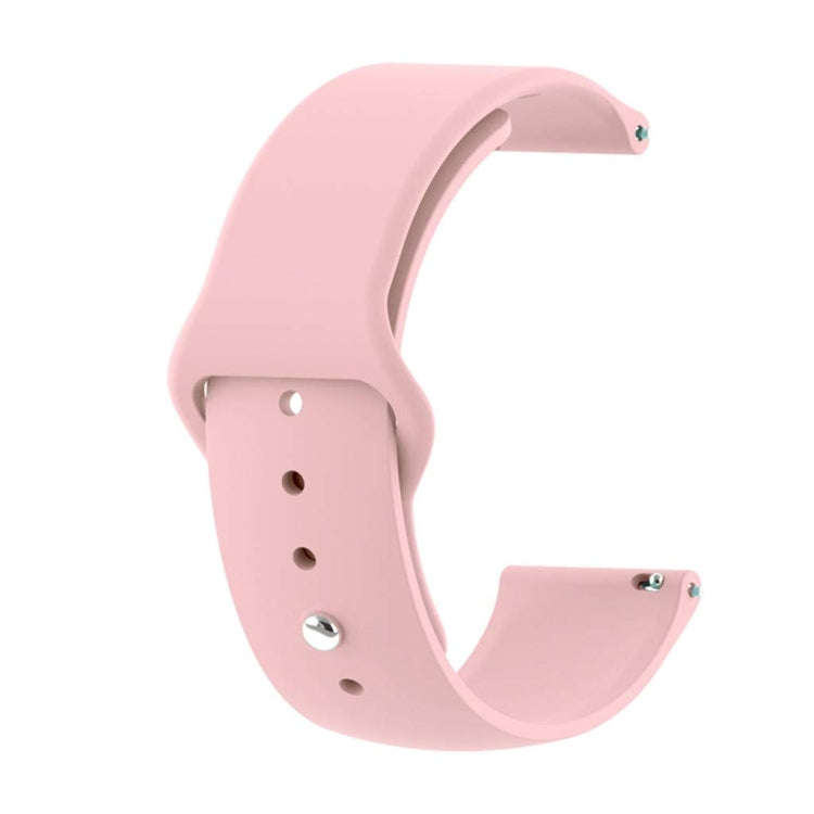 22mm For Huawei Watch GT2e GT2 46mm Monochrome Silicone Reverse Buckle Strap(Pink)