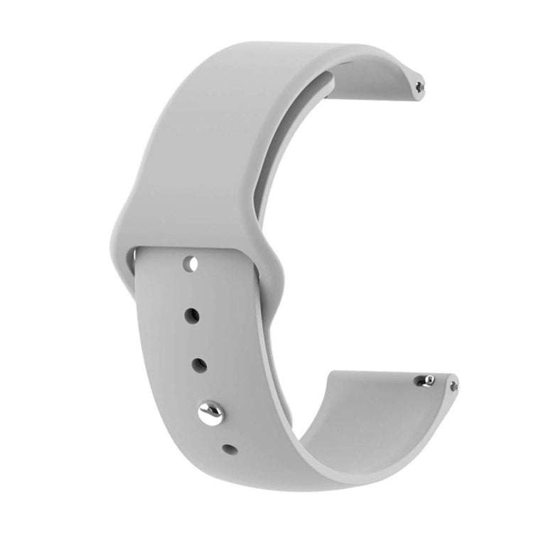 22mm For Huawei Watch GT2e GT2 46mm Monochrome Silicone Reverse Buckle Strap(Gray)