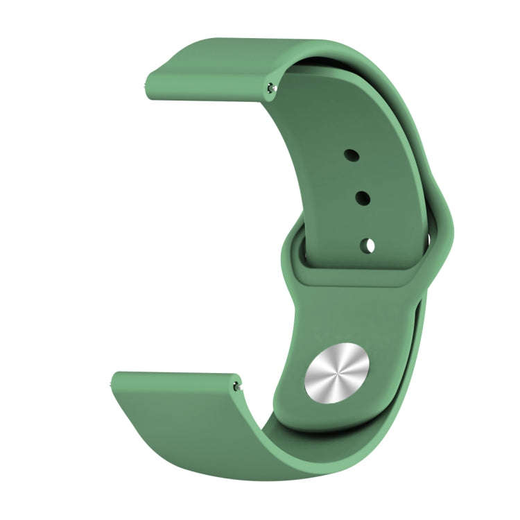 22mm For Huawei Watch GT2e GT2 46mm Monochrome Silicone Reverse Buckle Strap(Army Green)