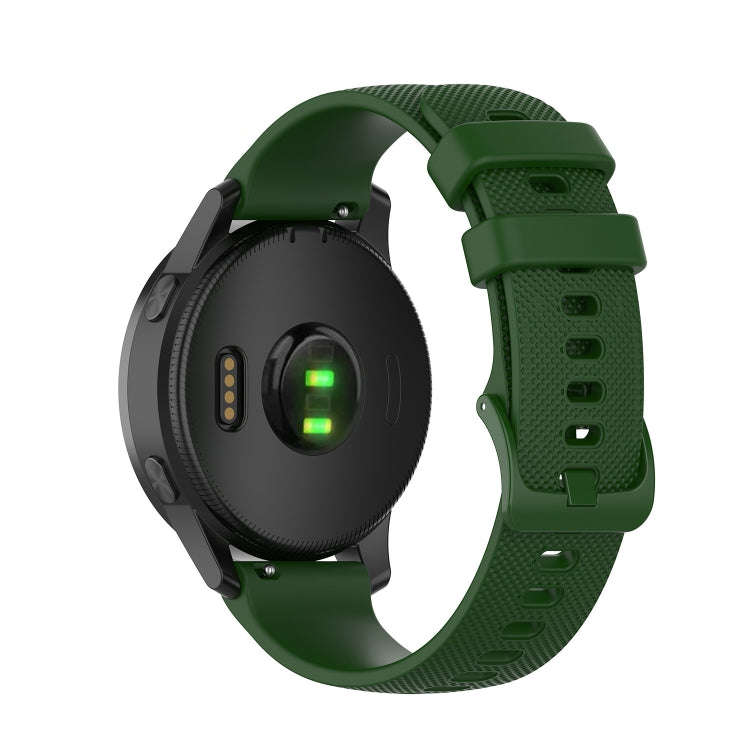 22mm For Huawei Watch GT2e GT2 46mm Silicone Watch Band(Dark Green)