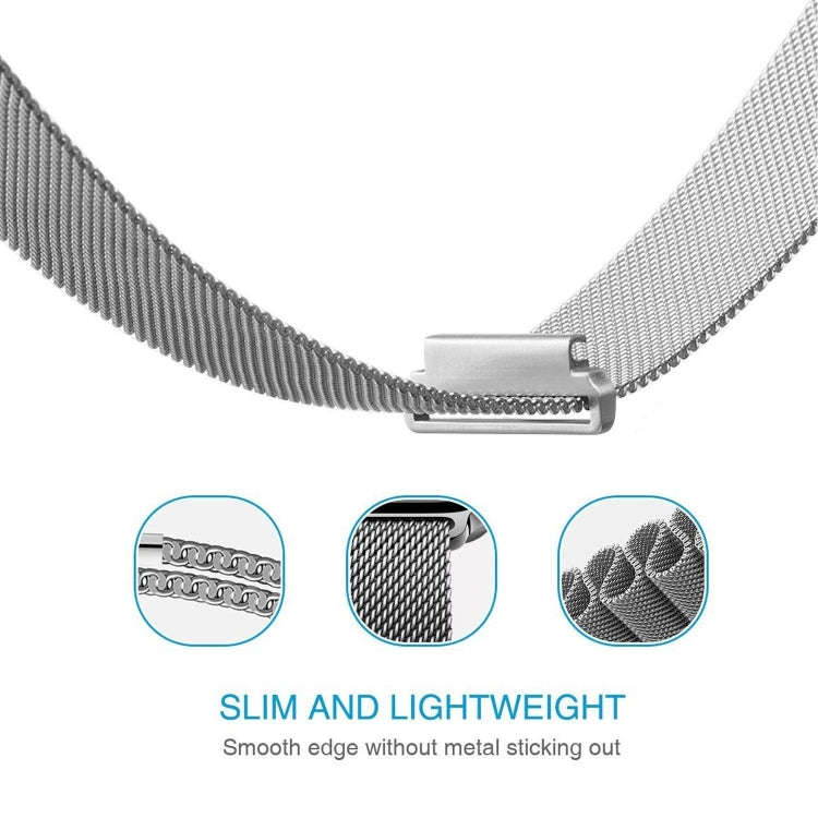 22mm For Huawei Watch GT2e GT2 46mm Milanese Metal Watch Band(Silver)