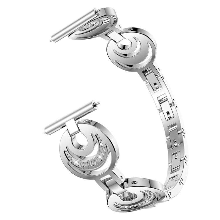 22mm For Huawei Watch GT2e GT2 46mm Sun Moon Star Aluminum Alloy Watch Band(Silver)