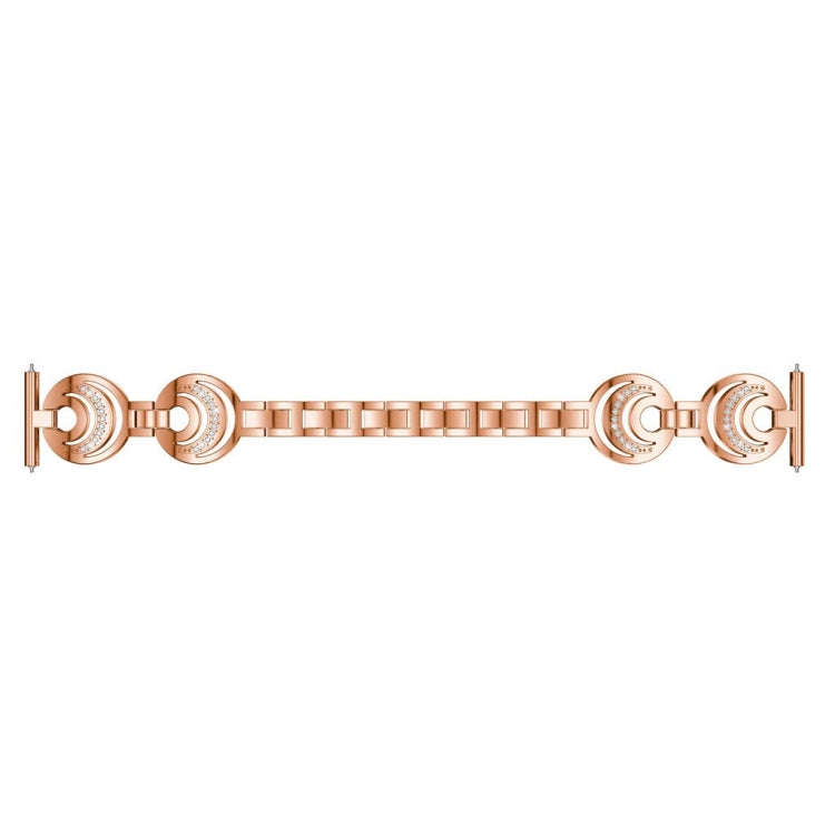 22mm For Huawei Watch GT2e GT2 46mm Sun Moon Star Aluminum Alloy Watch Band(Rose Gold)