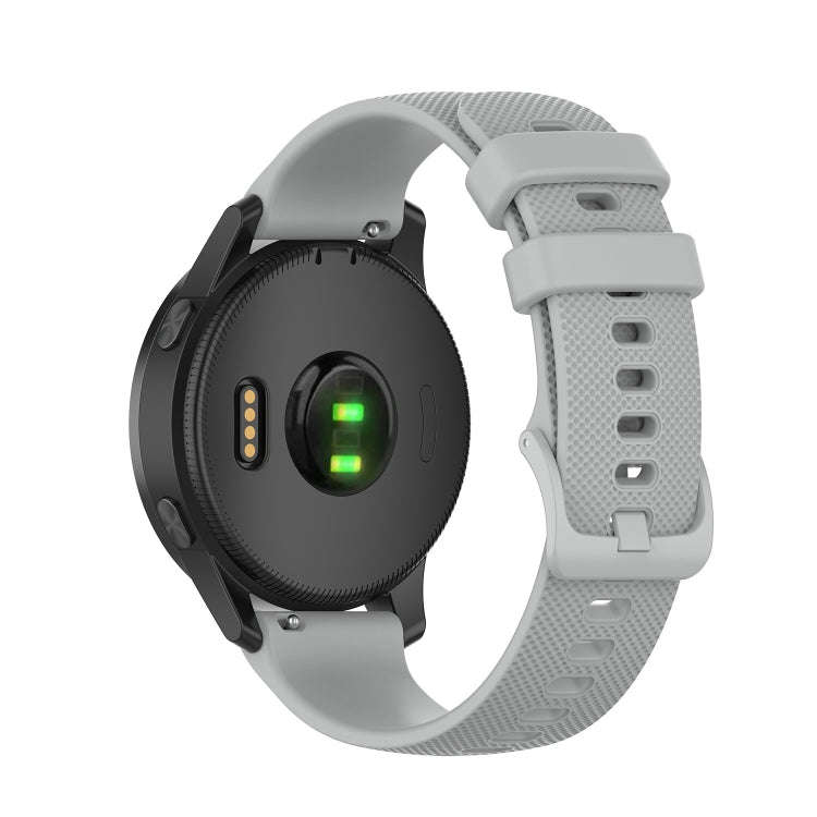 For Garmin Vivoactive 4 22mm Silicone Watch Band(Gray)