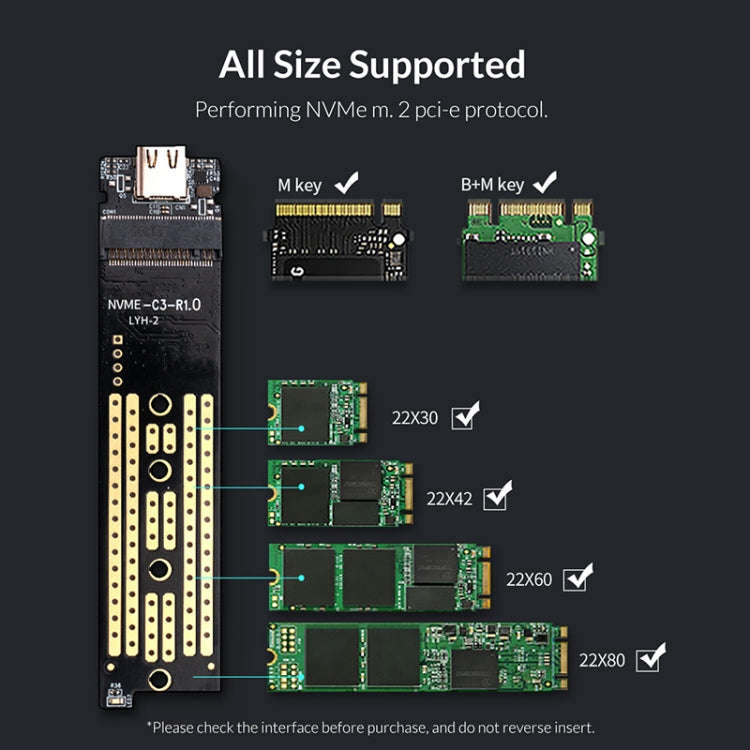 ORICO M2PJ NVME M.2 SSD Enclosure(Silver)