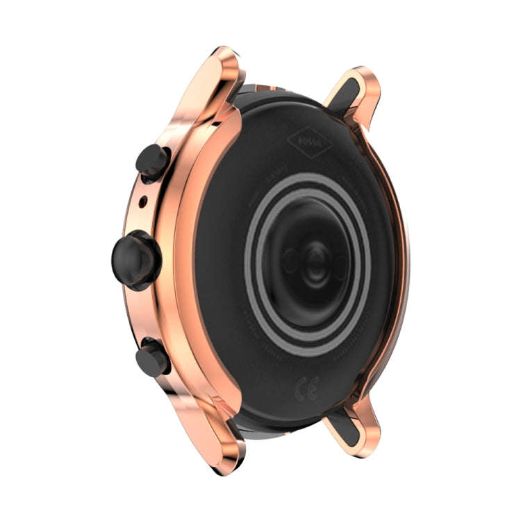 Suitable for FOSSIL Gen 5 Carlyle All-inclusive Electroplated TPU Protective Shell(Rose gold)