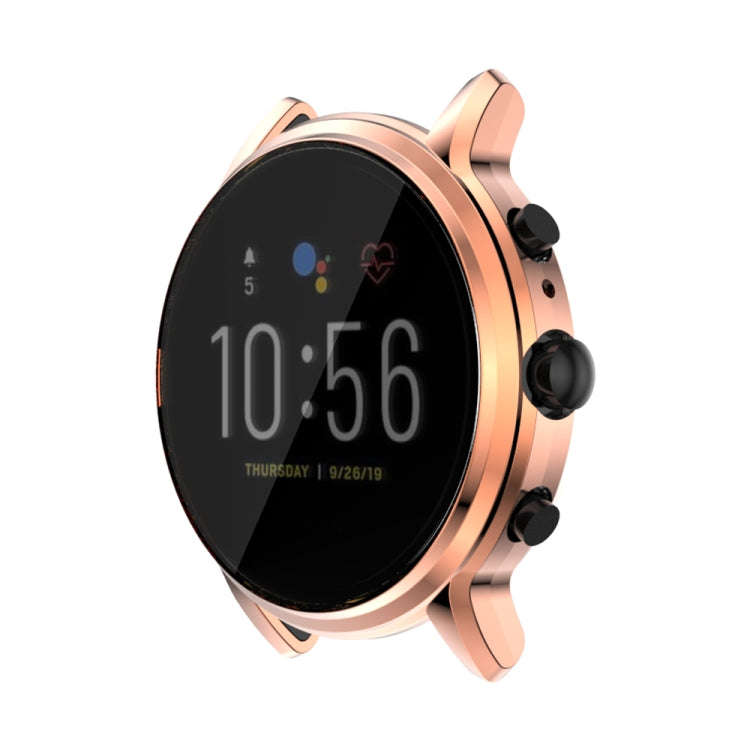 Suitable for FOSSIL Gen 5 Carlyle All-inclusive Electroplated TPU Protective Shell(Rose gold)