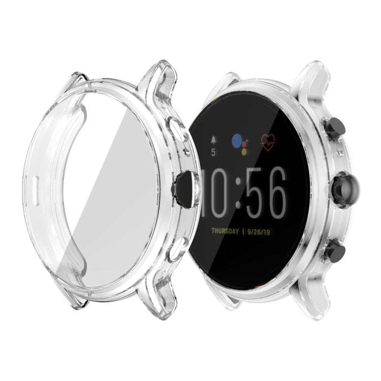Suitable for FOSSIL Gen 5 Carlyle All-inclusive Electroplated TPU Protective Shell(Transparent)