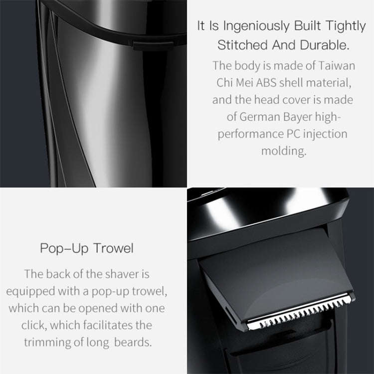 Original Xiaomi Youpin Yingqu Blackstone3 Men Portable Face Care Three Cutter Heads Electric Shav...