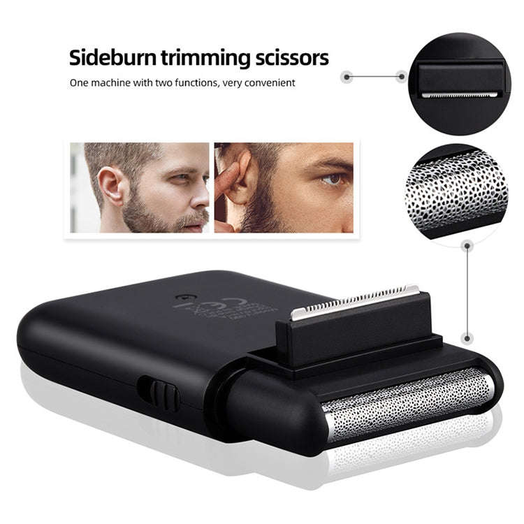 VGR V-390 5W USB Portable Reciprocating Electric Shaver (Black)