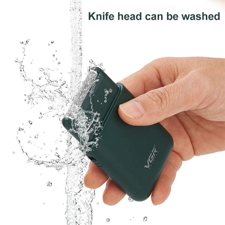 VGR V-390 5W USB Portable Reciprocating Electric Shaver (Black)