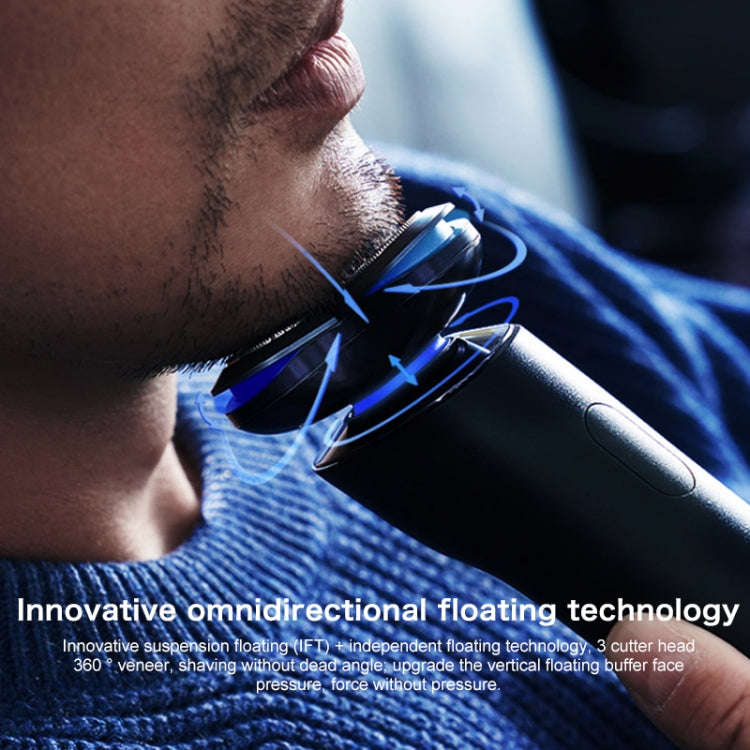 Original Xiaomi Mijia S700 Electric Shaver Rechargeable IPX7 Waterproof Wet Dry Beard Trimmer (Bl...