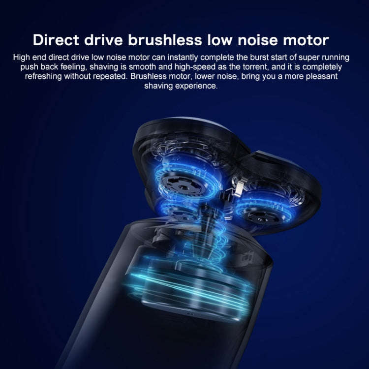 Original Xiaomi Mijia S700 Electric Shaver Rechargeable IPX7 Waterproof Wet Dry Beard Trimmer (Bl...