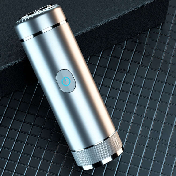 S1080 Mini Metal Turbo Electric Shaver Razor (Silver)