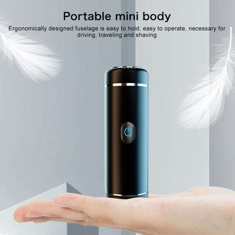 S1080 Mini Metal Turbo Electric Shaver Razor (Silver)