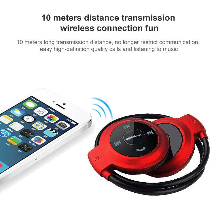 mini-503 MP3 Player Bluetooth Earphone, Support FM Radio & 32GB TF Card