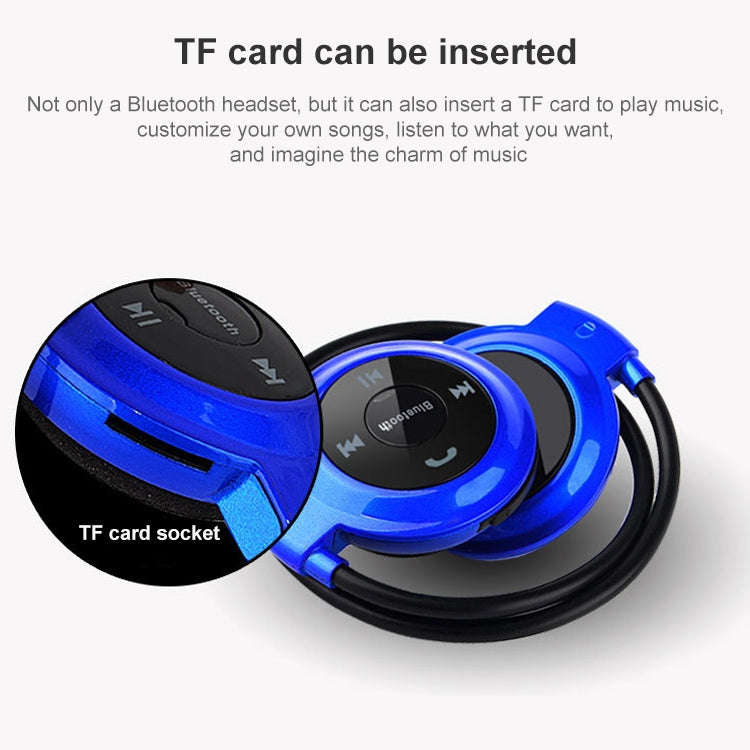 mini-503 MP3 Player Bluetooth Earphone, Support FM Radio & 32GB TF Card