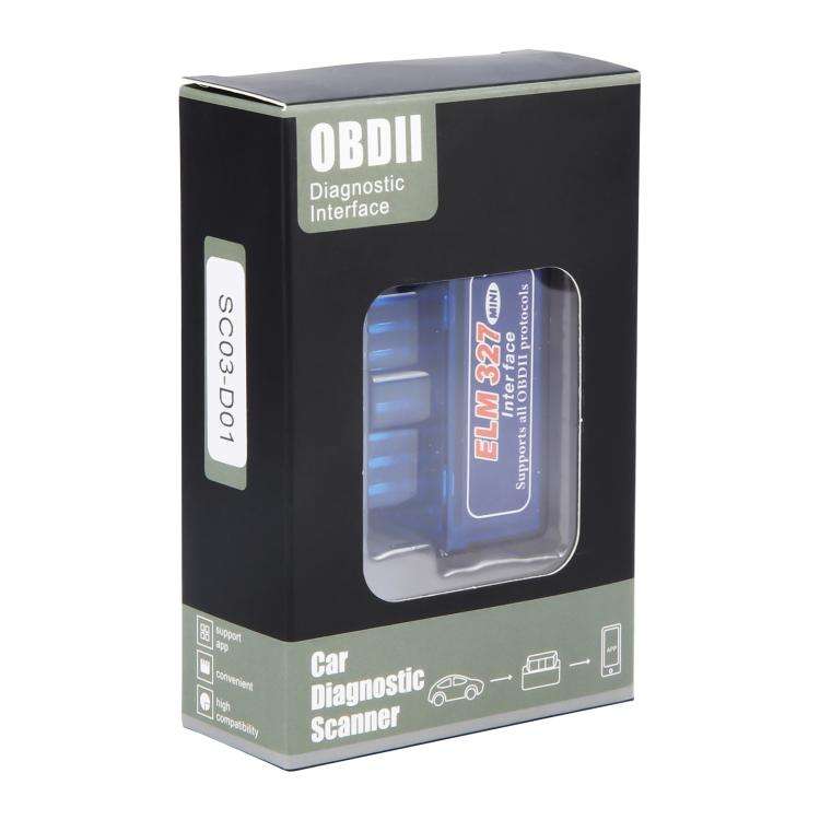 New OBD V2.1 mini ELM327 OBD2 Bluetooth Auto Scanner OBDII 2 Car ELM 327 Tester Diagnostic Tool f...