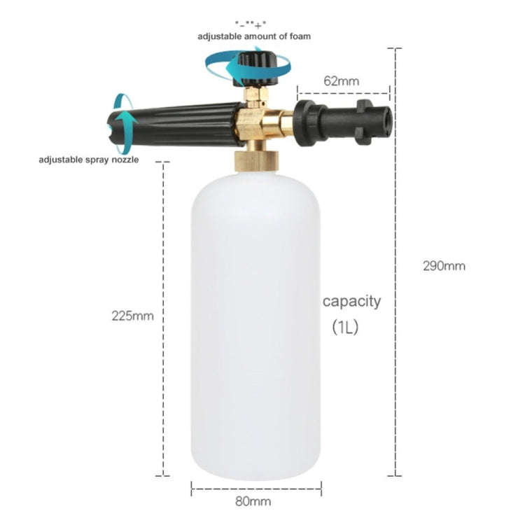 High Pressure Car Wash Foam Gun Soap Foamer Generator Water Sprayer Gun Snow Foam Lance Auto Car ...